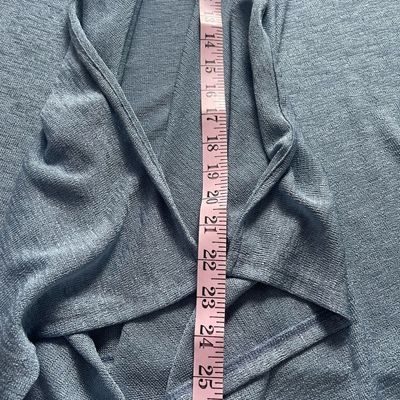 Micheal Micheal Kors Blue Open Water Fall Cardigan Top Size Medium - Picture 12 of 13